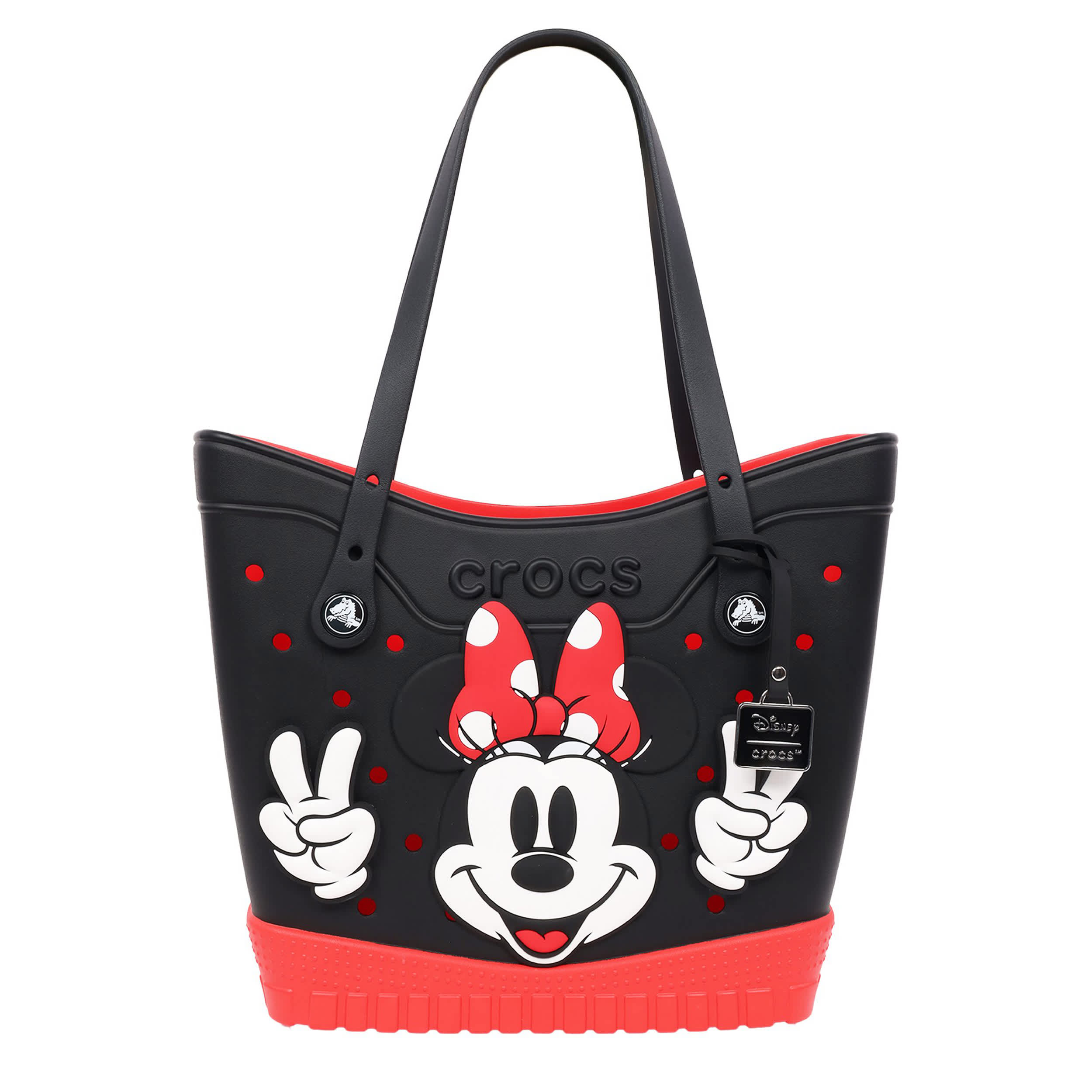 CROCS-UNISEX MEDIUM MINNIE MOUSE CLASSIC TOTE-BLACK & 