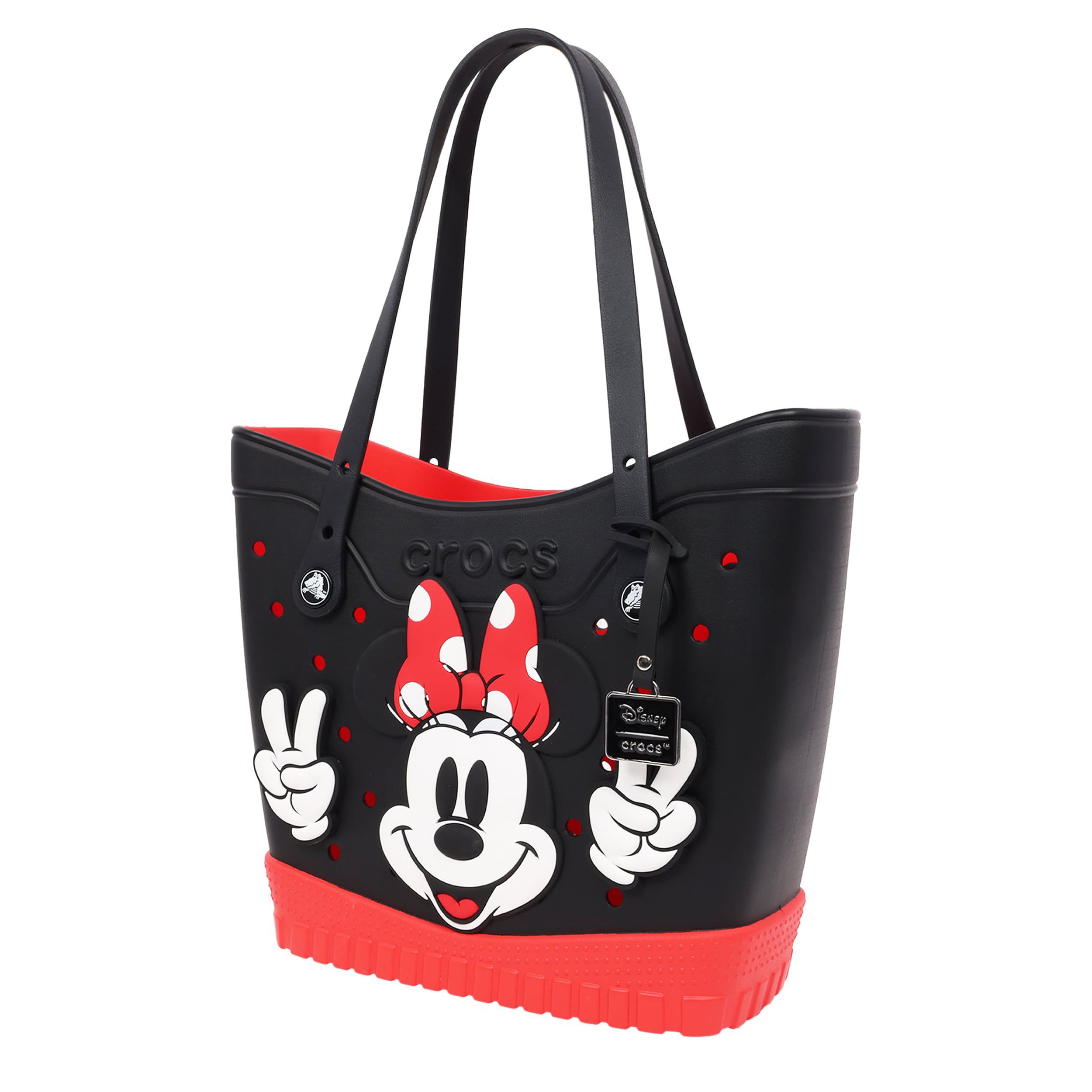 CROCS-UNISEX MEDIUM MINNIE MOUSE CLASSIC TOTE-BLACK & 