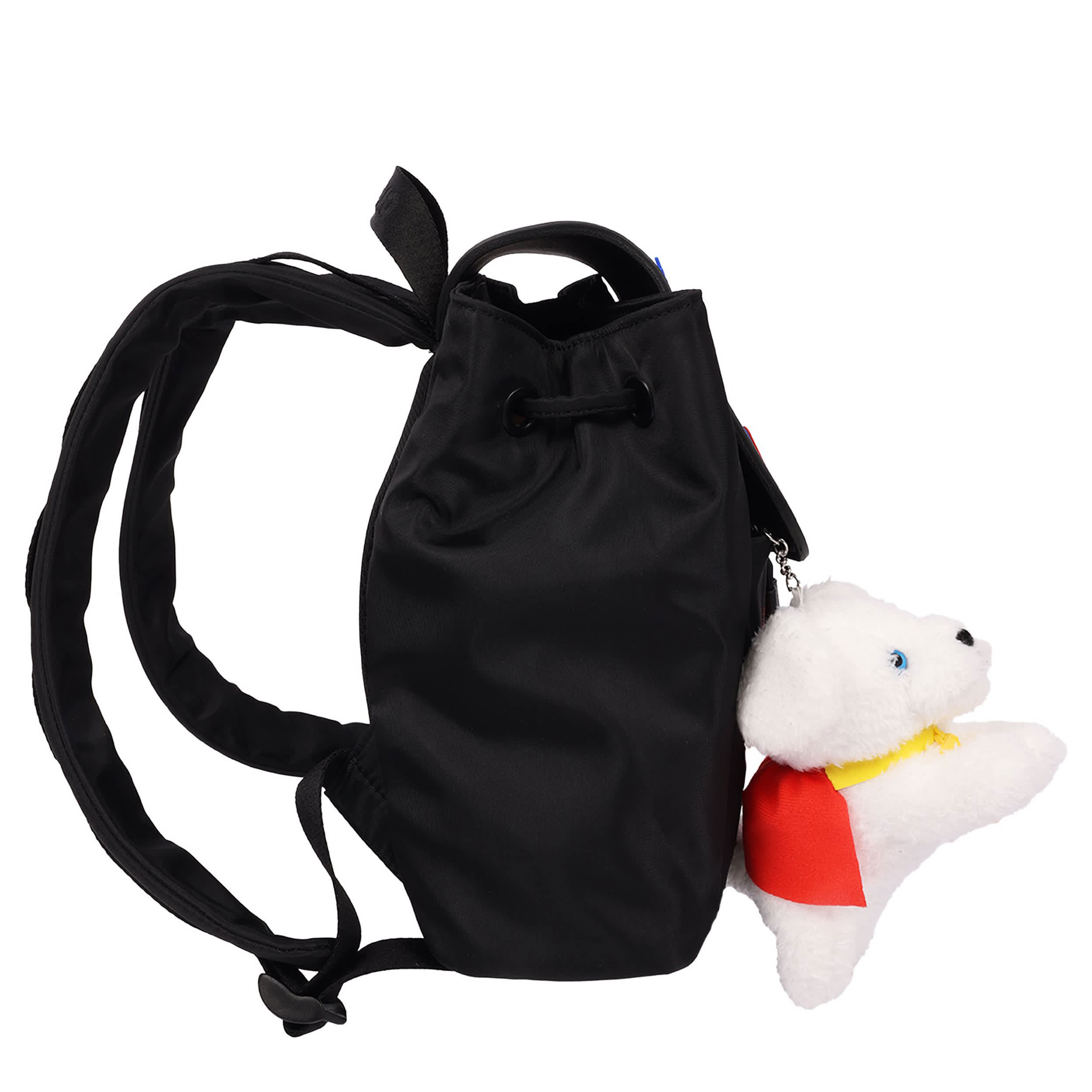CROCS-UNISEX SUPERGIRL BACKPACK WITH KRYPTO PLUSH-BLACK & MULTICOLOR