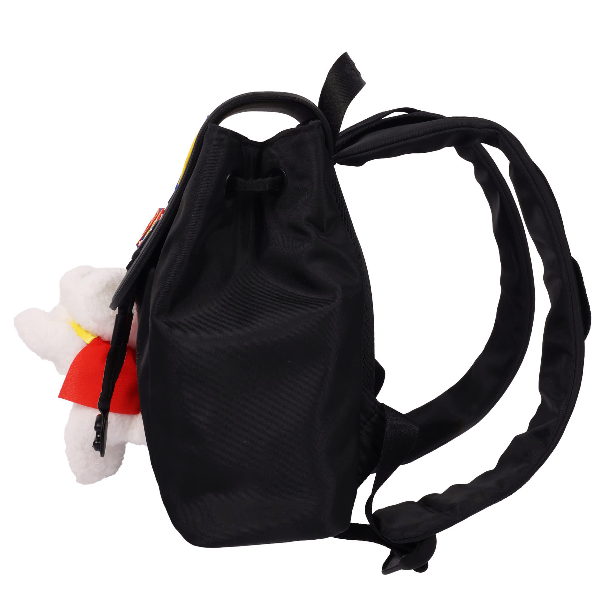 CROCS-UNISEX SUPERGIRL BACKPACK WITH KRYPTO PLUSH-BLACK & MULTICOLOR