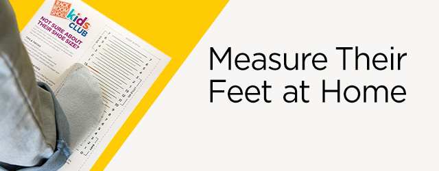 Kids printable shoe sizing chart.