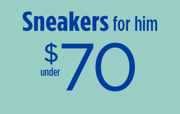 Sneakers for him under $70