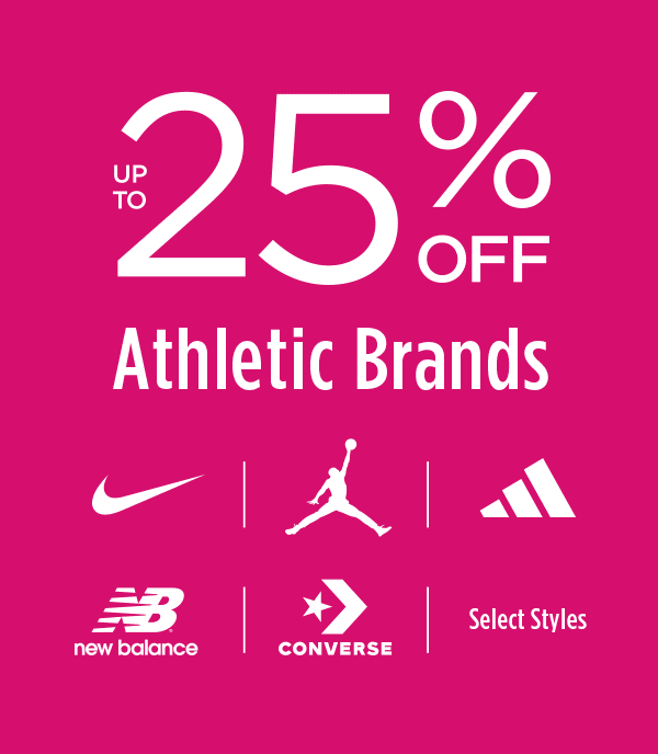Athletic Sale Up To 25% Off