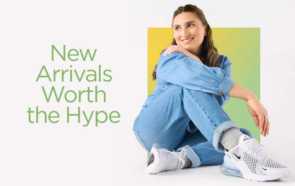 A pair of classic white Jordan brand sneakers set against a yellow-green square backdrop.