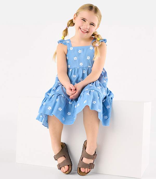 Girl in summer sandals