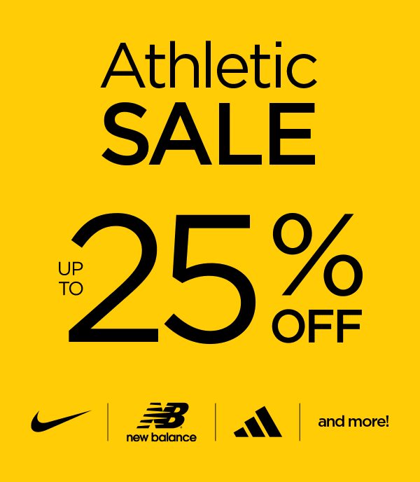 Athletic Sale Up To 25% Off