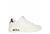 SKECHERS WOMENS UNO COURTED AIR SNEAKER - WHITE