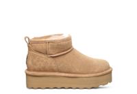 WOMENS RETRO SHORTY SOLID WATER RESISTANT FUR BOOT