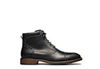 Black Florsheim Mens Lodge Cap Toe Boot | Rack Room Shoes display picture 1