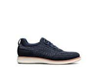 Navy Florsheim Mens Launch Knit Elastic Lace Moc Toe Slip On  display picture 1