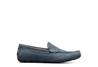 Dark Blue Florsheim Mens Motor Smooth Moc Toe Penny Loafer  display picture 2
