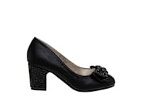 GIRLS LITTLE-BIG KID SPARKLE STUDDED BOW DRESS PUMP