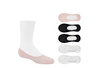 GIRLS SOLID LINER SOCKS 5 PAIRS