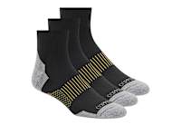 MENS QUARTER SOCKS 3 PAIRS