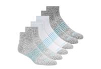 WOMENS QUARTER SOCKS 6 PAIRS