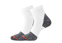 MENS SAFETY TOE QUARTER SOCKS 2 PAIRS