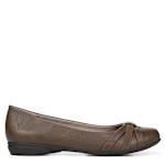 WOMENS ABIGAIL FLAT - DARK TAN