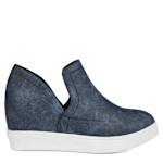 WOMENS CARDI WEDGE SNEAKER - BLUE