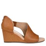 WOMENS ARETHA WEDGE SANDAL - COGNAC