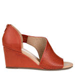 WOMENS ARETHA WEDGE SANDAL - RUST
