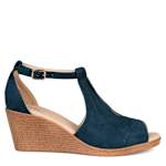 WOMENS KEDZIE WEDGE SANDAL - BLUE