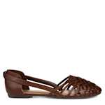 WOMENS EKKO FLAT - BROWN