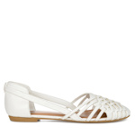 WOMENS EKKO FLAT - WHITE