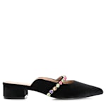 WOMENS JEWEL FLAT - BLACK
