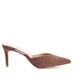 WOMENS OLLIE MULE PUMP - BROWN