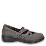 WOMENS WISE MARY JANE FLAT - GREY