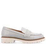 WOMENS KENLY WIDE PENNY LOAFER - GREY