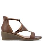 WOMENS TRAYLE WEDGE SANDAL - BROWN