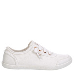 SKECHERS WOMENS B CUTE SLIP ON SNEAKER - WHITE