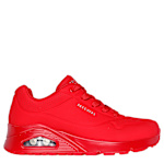 SKECHERS WOMENS UNO SNEAKER - SILVER