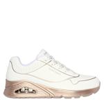 SKECHERS WOMENS UNO SNEAKER - SILVER