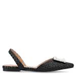 WOMENS HANNAE WIDE FLAT - BLACK