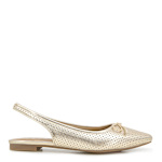 WOMENS PETRIA SLINGBACK FLAT - GOLD
