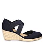 WOMENS PARI ESPADRILLE WEDGE SANDAL - NAVY