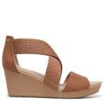 WOMENS BARTON BAND WEDGE SANDAL - BROWN