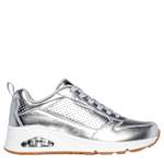 SKECHERS WOMENS UNO SNEAKER - SILVER