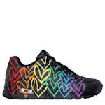 WOMENS UNO FULL OF HEART SNEAKER - BLACK