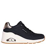 WOMENS UNO WEDGE HI STEPS SNEAKER - BLACK
