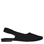 WOMENS CLEO SNIP SWEET TIME FLAT - BLACK