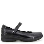 WOMENS TESS MARY JANE FLAT - BLACK