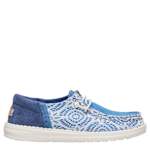 WOMENS WENDY FUNK PATCHWORK SLIP ON SNEAKER - DENIM
