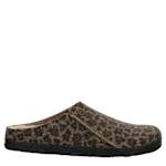 WOMENS ZERMATT SHEARLING SLIPPER - LEOPARD