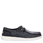 WOMENS WENDY FUNK CRAFTED TWEED SLIP ON SNEAKER - BLACK
