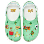 CROCS WOMENS ANIMAL CROSSING PLATFORM CLOG - MINT