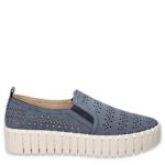 WOMENS PEPPY SLIP ON SNEAKER - NAVY