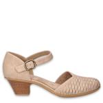 WOMENS JUSTINA PUMP - SAND